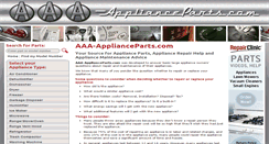 Desktop Screenshot of aaa-applianceparts.com