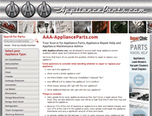 Tablet Screenshot of aaa-applianceparts.com